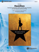 Cover icon of Hamilton, Suite from sheet music for concert band (full score) by Lin-Manuel Miranda and Jerry Brubaker, intermediate skill level