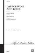 Cover icon of Days of Wine and Roses sheet music for choir (SATB, a cappella) by Henry Mancini and Russell Robinson, intermediate skill level