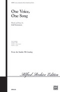 Cover icon of One Voice, One Song sheet music for choir (2-Part) by Carl Strommen, intermediate skill level