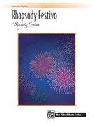 Cover icon of Rhapsody Festivo sheet music for piano solo by Melody Bober, intermediate skill level