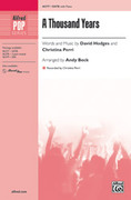 Cover icon of A Thousand Years sheet music for choir (SATB: soprano, alto, tenor, bass) by David Hodges and Christina Perri, intermediate skill level
