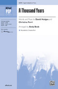 Cover icon of A Thousand Years sheet music for choir (3-Part Mixed) by David Hodges, Christina Perri and Andy Beck, intermediate skill level
