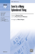 Cover icon of Love Is a Many Splendored Thing sheet music for choir (SAB: soprano, alto, bass) by Sammy Fain, Paul Francis Webster and Mark Hayes, intermediate skill level