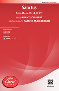 Cover icon of Sanctus sheet music for choir (SATB: soprano, alto, tenor, bass) by Franz Schubert and Patrick Liebergen, intermediate skill level