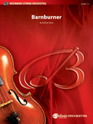 Cover icon of Barnburner sheet music for string orchestra (full score) by Michael Story, intermediate skill level