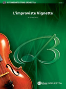Cover icon of L'improviste Vignette sheet music for string orchestra (full score) by Michael Kamuf, intermediate skill level