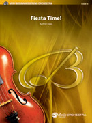 Cover icon of Fiesta Time! sheet music for string orchestra (full score) by Victor Lpez, intermediate skill level