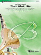 Cover icon of That's What I Like sheet music for concert band (full score) by Chris Brown, Chris Brown, Bruno Mars and Philip Lawrence, intermediate skill level