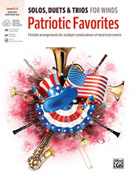 Cover icon of Solos, Duets and Trios for Winds: Patriotic Favorites, Alto Saxophone/Baritone Saxophone sheet music for winds by Anonymous, intermediate skill level