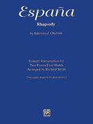 Cover icon of Espaa Rhapsody: Concert Transcription for Two Pianos sheet music for piano four hands by Emmanuel Chabrier, classical score, easy/intermediate skill level