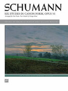Cover icon of Six Etudes in Canon Form, Opus 56 - Piano Duet (1 Piano, 4 Hands) sheet music for piano four hands by Robert Schumann, Georges Bizet, Maurice Hinson and Allison Nelson, classical score, easy/intermediate skill level