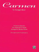 Cover icon of Carmen: A Concert Suite - Piano Duo (2 Pianos, 4 Hands) sheet music for piano four hands by Georges Bizet, classical score, easy/intermediate skill level