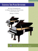 Cover icon of Essential Two-Piano Repertoire: 20 Late Intermediate to Early Advanced Selections in Their Original Form - Piano Duo sheet music for piano four hands by Anonymous, classical score, easy/intermediate skill level