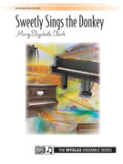 Cover icon of Sweetly Sings the Donkey - Piano Quartet (2 Pianos, 8 Hands) sheet music for piano solo by Anonymous, intermediate skill level