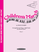 Cover icon of Children's March - Piano Quartet (2 Pianos, 8 Hands) sheet music for piano solo by Franz Schubert, classical score, intermediate skill level