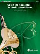 Cover icon of Up on the Housetop--Down in New Orleans sheet music for concert band (full score) by Anonymous, intermediate skill level