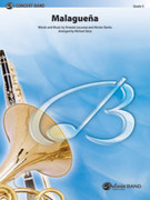 Cover icon of Malaguea sheet music for concert band (full score) by Ernesto Lecuona, intermediate skill level
