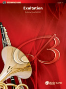 Cover icon of Exultation sheet music for concert band (full score) by Michael Kamuf, intermediate skill level