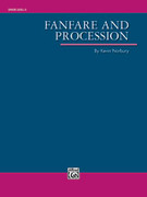 Cover icon of Fanfare and Procession sheet music for concert band (full score) by Kevin Norbury, intermediate skill level