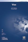 Cover icon of Vox sheet music for choir SAB, a cappella (with Opt. Piano) by Greg Gilpin, intermediate skill level