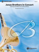 Cover icon of Jonas Brothers in Concert (COMPLETE) sheet music for concert band by Anonymous, intermediate skill level