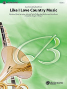 Cover icon of Like I Love Country Music sheet music for concert band (full score) by Jordan Schmidt, Kane Brown and Douglas E. Wagner, intermediate skill level