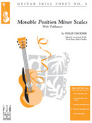 Cover icon of No. 4, Movable Position Minor Scales sheet music for guitar solo by Philip Groeber, easy skill level