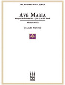 Cover icon of Ave Maria, For Medium Voice and Piano sheet music for Piano/Vocal by Johann Sebastian Bach, Johann Sebastian Bach and Charles Gounod, easy/intermediate skill level
