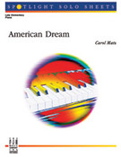 Cover icon of American Dream sheet music for piano solo by Carol Matz, intermediate skill level