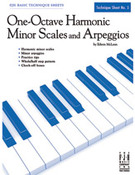 Cover icon of One-Octave Harmonic Minor Scales and Arpeggios sheet music for piano solo by Edwin McLean, intermediate skill level