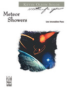 Cover icon of Meteor Showers sheet music for piano solo by Kevin Olson, intermediate skill level