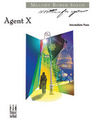 Cover icon of Agent X sheet music for piano solo by Melody Bober, intermediate skill level