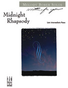 Cover icon of Midnight Rhapsody sheet music for piano solo by Melody Bober, intermediate skill level