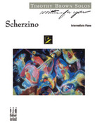 Cover icon of Scherzino sheet music for piano solo by Timothy Brown, intermediate skill level