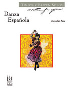 Cover icon of Danza Espaola sheet music for piano solo by Timothy Brown, intermediate skill level