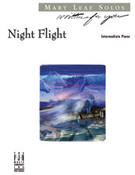Cover icon of Night Flight sheet music for piano solo by Mary Leaf, intermediate skill level