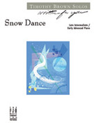 Cover icon of Snow Dance sheet music for piano solo by Timothy Brown, intermediate skill level