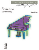 Cover icon of Sonatine (Les Pivoines) sheet music for piano solo by Timothy Brown, intermediate skill level