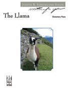 Cover icon of The Llama sheet music for piano solo by Judith R. Strickland, intermediate skill level