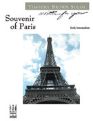 Cover icon of Souvenir of Paris sheet music for piano solo by Timothy Brown, intermediate skill level