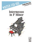 Cover icon of Intermezzo in F Minor sheet music for piano solo by Timothy Brown, intermediate skill level