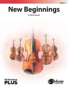 Cover icon of New Beginnings (COMPLETE) sheet music for string orchestra by Patrick Roszell, intermediate skill level