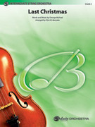 Cover icon of Last Christmas sheet music for string orchestra (full score) by George Michael, intermediate skill level