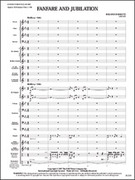 Cover icon of Full Score Fanfare and Jubilation: Score sheet music for concert band by Roland Barrett, intermediate skill level