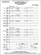 Cover icon of Full Score Proclamation: Score sheet music for concert band by Brian Balmages, intermediate skill level
