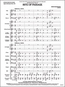 Cover icon of Full Score Rite of Passage: Score sheet music for concert band by Brian Balmages, intermediate skill level