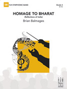 Cover icon of Full Score Homage to Bharat: Score sheet music for concert band by Brian Balmages, intermediate skill level