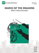 Cover icon of Full Score March of the Dragons: Score sheet music for concert band by Mike Collins-Dowden, intermediate skill level
