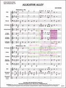Cover icon of Full Score Alligator Alley: Score sheet music for concert band by Les Taylor, intermediate skill level