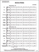 Cover icon of Full Score Rock Sticks: Score sheet music for concert band by Les Taylor, intermediate skill level